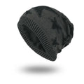 Winter Hat Men Cap Fleece Skiing Beanies Streetwear Warm Knitted Beanie Bonnet Hats Men