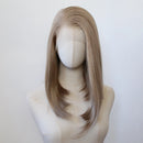 Short Honey Blonde Bob Wig Front Wig Long Straight Lace Front Wig Pre Plucked Hair