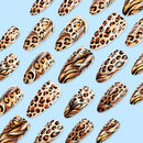 Leopard Press on Nails Stiletto Leopard False Nails Long Stiletto Press on Nails