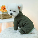 Puppy Jumpsuit Autumn Winter Clothes Pet Cute Jacket Small Dog Warm Sweater Cat Poodle