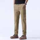 Men Casual Trousers Straight Leg Slim Fit Smooths Simple Pants
