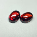 Red Machine Cut 5A Quality CZ Gemstone Flat-back Cabochon Cubic Zircon Stone