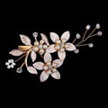 Handmade Pearl Flower Hair Clips for Women Hairpins Bridal Wedding Hair Accessories Crystal Gold Color Bride Headpiece Gift