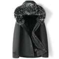 Short Fur Coat Men Coats Winter Thickened Parkas Men Clothing Mink Fur Liner Detachable Jackets with Fur Collar