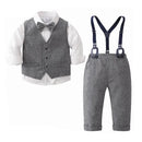Kids Boy Spring Autumn Clothes Suit Formal Newborn Wedding Birthday Party Baby Outfits Xmas Christams Child Winter Clothing Sets