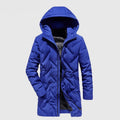 Men Down Jacket Duck Coat Hooded Parkas Male Long Trench Clothing Winter Thicken Outerwear Solid Windbreaker