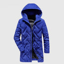 Men Down Jacket Duck Coat Hooded Parkas Male Long Trench Clothing Winter Thicken Outerwear Solid Windbreaker