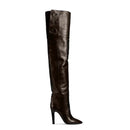 Winter Pointed Stiletto High Heels Side Zipper Show Large Over Knee Women Boots