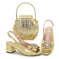 Shoe and Bag Set for Party in Women Ladies Shoe and Bag Set Latest Designers Rhinestone Elegant Shoes