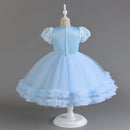 Children Flower Party Formal Ball Gowns Kids Christmas Birthday Graduation Dresses For Girls