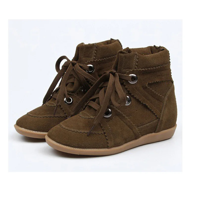 Women Moral Training Boots Casual Women Sneakers Lace-up Girl Ankle Boots