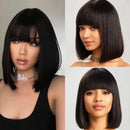 Three women with different hairstyles and expressions on a plain background, Obroi
