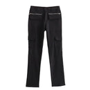 Zipper Cargo Pants for Women Mid Waist Black Trousers Womens Autumn Casual Women's Pants Streetwear Pants Women