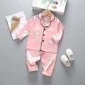 Autumn Baby Girls Clothes Set Children Pajamas Shirt Pants Kids Sleepwear Toddler Clothing
