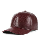 Brown leather baseball cap on a white background, Obroi