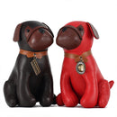 Genuine Leather Handmade Creative Dog Ornaments Bulldog Cartoon Crafts Animal Furniture Decoration Gifts