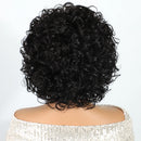 Black Hair Wigs Long Pixie Curly Bob For Women Remy Hair Glueless Brown Wigs