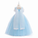 Sleeping Beauty Princess Cosplay Girls Dress Carnival Sequin Party Dress Birthday Wedding Prom Gown