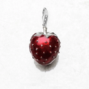 Pendant Red Strawberry Locket Jewelry Europe 925 Sterling Silver Accessories Gift