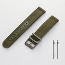 Quick Release Watch Bands with Titanium Clasp Waterproof Bracelet Nylon Leather Watch Titanium Buckle Strap for Men