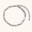 Splicing Cross Buckle Stainless steel Women's Bracelet Jewelry Gift