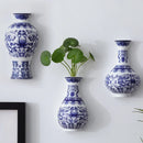 Ceramic vase antique flower container lucky bamboo living room and home decoration wall hanging