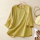 Summer Basic Blouses Casual Loose Top Women Tees