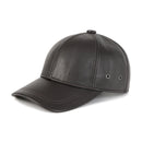 Men's Adjustable Baseball Cap Winter Driving Hat Genuine Leather