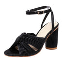 Design Women Sandals Peep Toe Block Heels 10cm Buckle Strap Female Summer Shoes