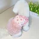 Princess Dress Dog Summer Floral Clothes Pomeranian Beautiful Pullover Sweet Puppy Skirt Dog Stuff