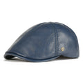Blue leather cap on a white background, Obroi