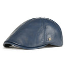 Blue leather cap on a white background, Obroi