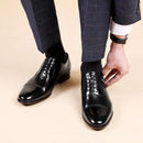 Grain Genuine Leather Men Dress Shoes Wedding Oxford Shoes For Men