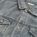 Vintage Denim Jacket Streetwear Retro Embroidered Stars Denim Coats Women Casual Loose Jackets