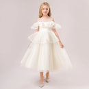 Formal Kids Girls Flower Wedding Dress Children Costume Princess Party Pageant Clothing
