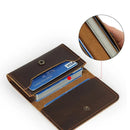 Leather Card Holder Men Genuine Leather Credit Card Holder Mini Purse for Male