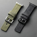 Handmade double-layer canvas strap compatible For Apple Watch men's thick Ultra S13 Watchband