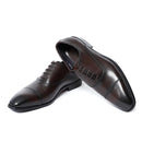 Italian Luxury High Quality Elegant Male Natural Business Formal Solid Oxfords Shoes