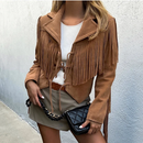 Motorcycle Short Jacket For Women Europe America Female Genuine Leather Lapel Coat