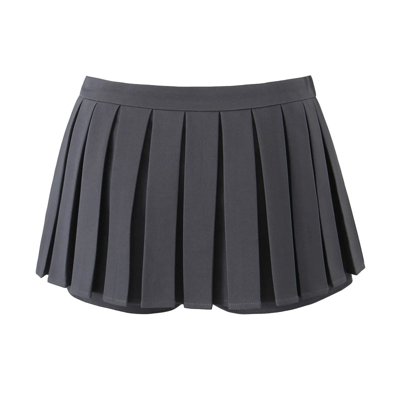 Preppy Bow Mini Pleated Skirts Women Skirts With underwear