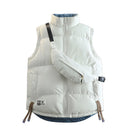 Men Winter Jackets Thicker Warm Vests Waistcoats Male Double Sided Vests Bag