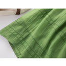 Elegant Solid Maxi Dress Women Vintage Short Sleeve Dress Summer Casual Sundress Loose Cotton Pocket Long Dress