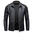 Leather Jacket Men  Jacket Casual Men Leather Jacket Slim Handsome Men Clothing