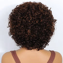 Short Kinky Curly Bob Human Hair Wig With Bangs For Women Hair