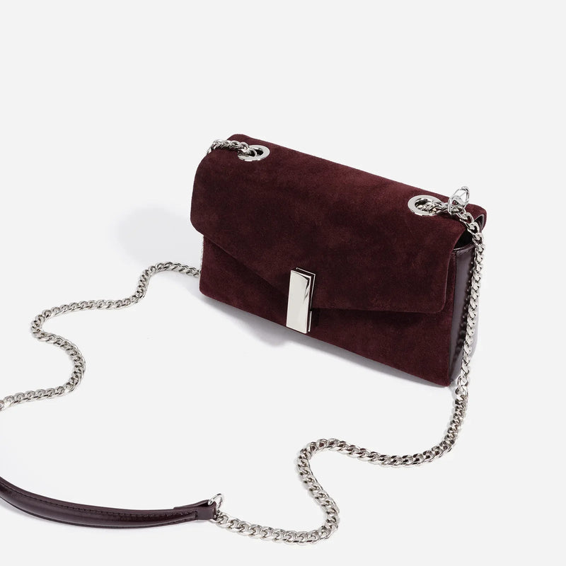 Winter Classic Compact Bag Matte Leather Women Crossbody Bag Chain Strap Shoulder Bag