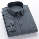 Plaid Shirts for Men Spring Long Shirts Men Autumn Turn-down Collar