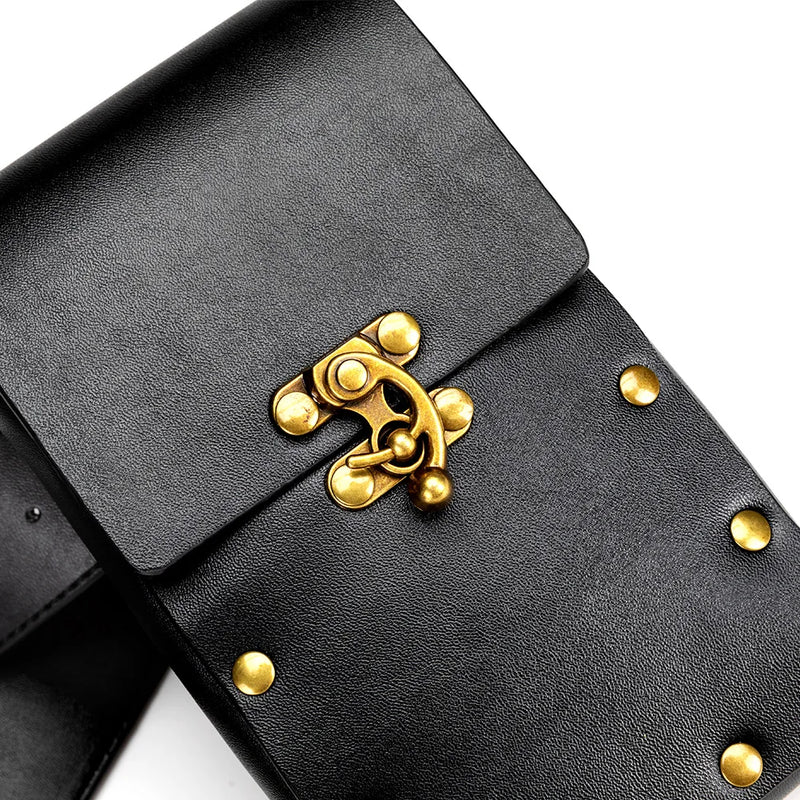Women Steampunk Beach Bag Rivet Retro Rock Thigh Leg Bag Shoulder Packs