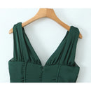 Summer Women Satin Princess Tank Dress Lady Sleeveless Low Waist A-line Mini Dresses