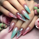 24pcs Long Stiletto Nails gradient False Nails Full Cover Press on Nails DIY Detachable