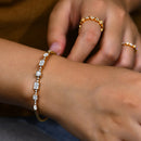 Luxury Bracelet for Women Solid Sterling Silver Engagement  Anniversary Jewelry